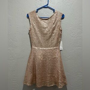 Gold Sequin Dress